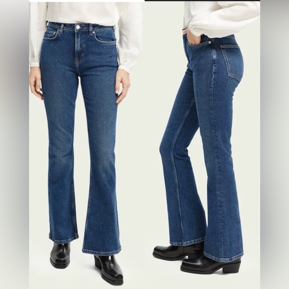Scotch& Soda The Charm High Rise Flared Jeans , size 28